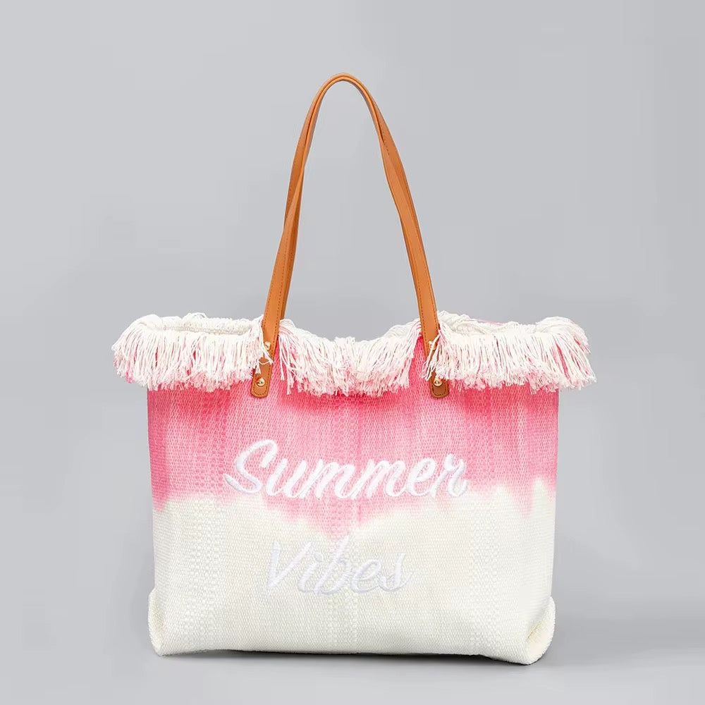 Sac de Plage Cabas Summer Vibes – Effet Dégradé
