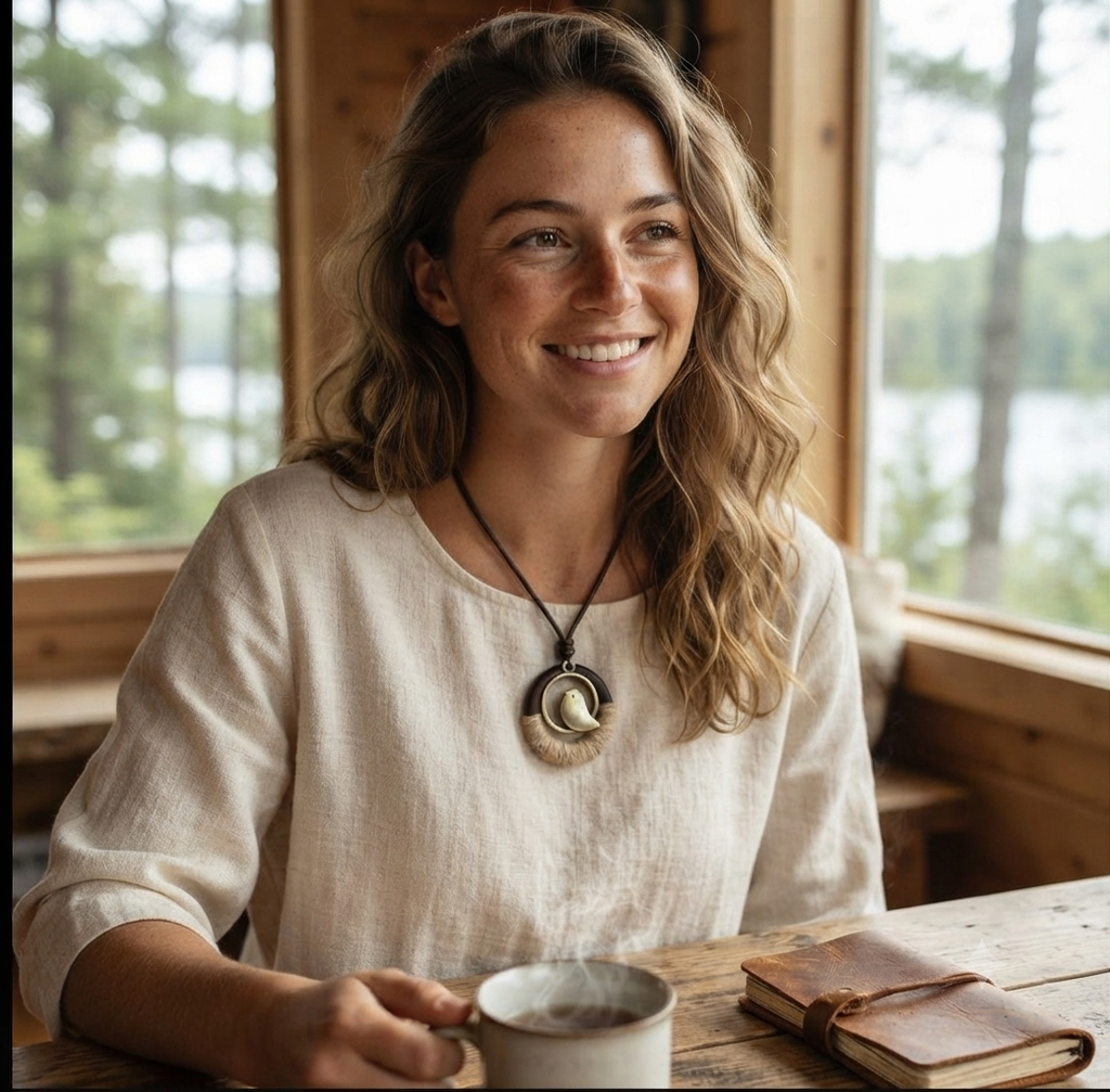 Pendentif Oiseau Zen