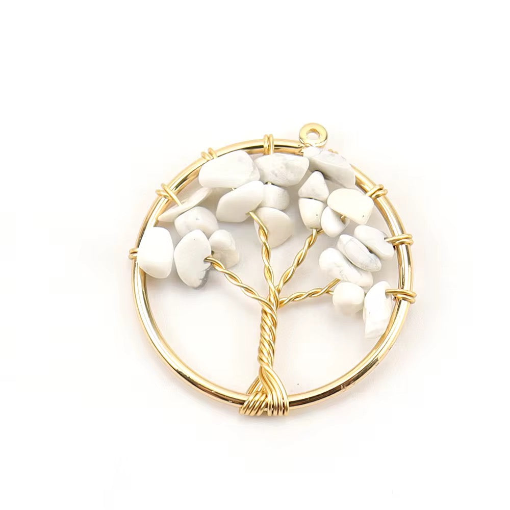 Collier Talisman Arbre de Vie – Énergie des Chakras & Pierres Naturelles