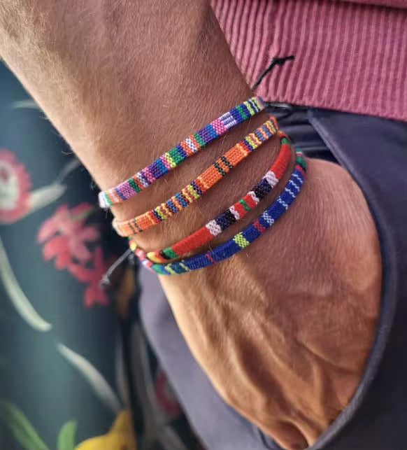 Ensemble 4 Bracelets Bohèmes Tissés (l