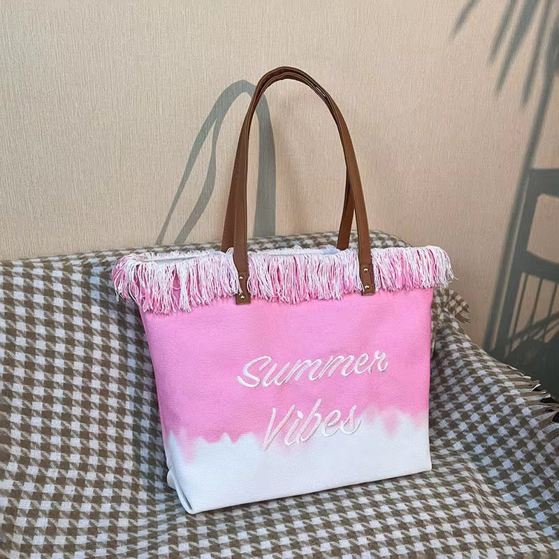 Sac de Plage Cabas Summer Vibes – Effet Dégradé