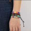 Ensemble 4 Bracelets Bohèmes Tissés (l