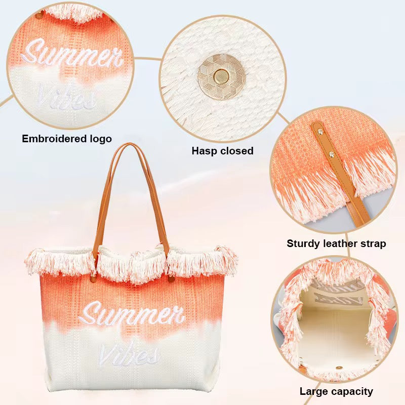 Sac de Plage Cabas Summer Vibes – Effet Dégradé