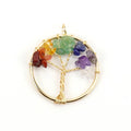 Collier Talisman Arbre de Vie – Énergie des Chakras & Pierres Naturelles