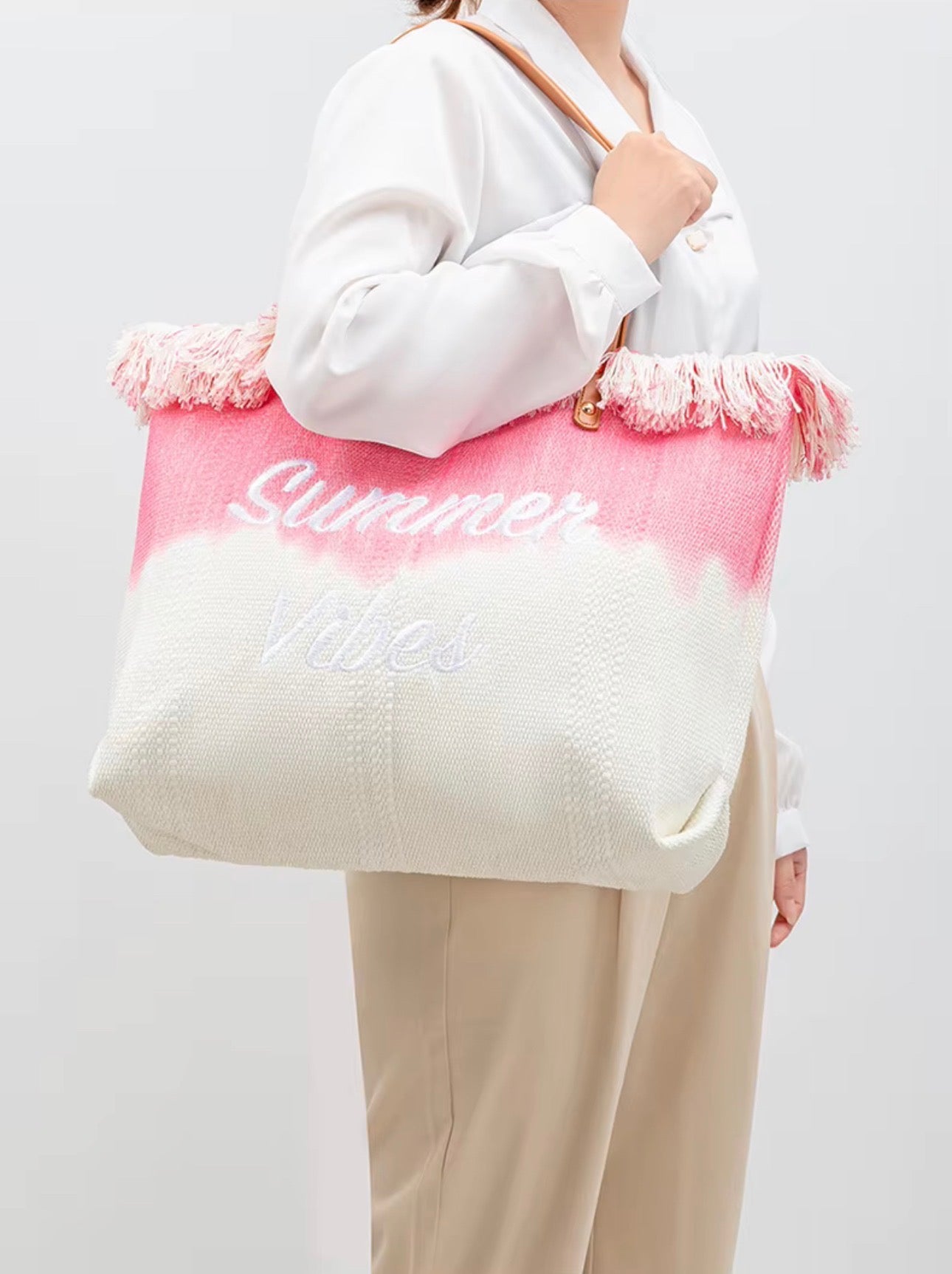 Sac de Plage Cabas Summer Vibes – Effet Dégradé