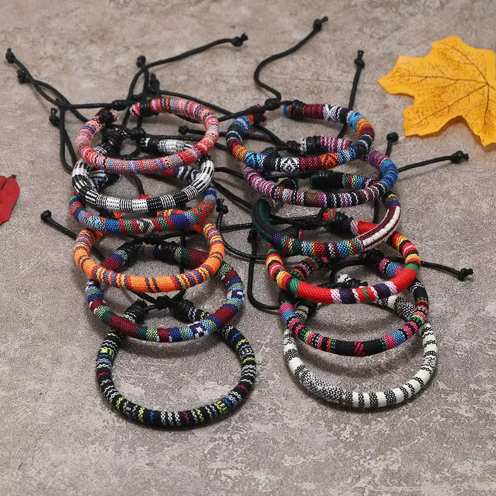 Ensemble 4 Bracelets Bohèmes Tissés